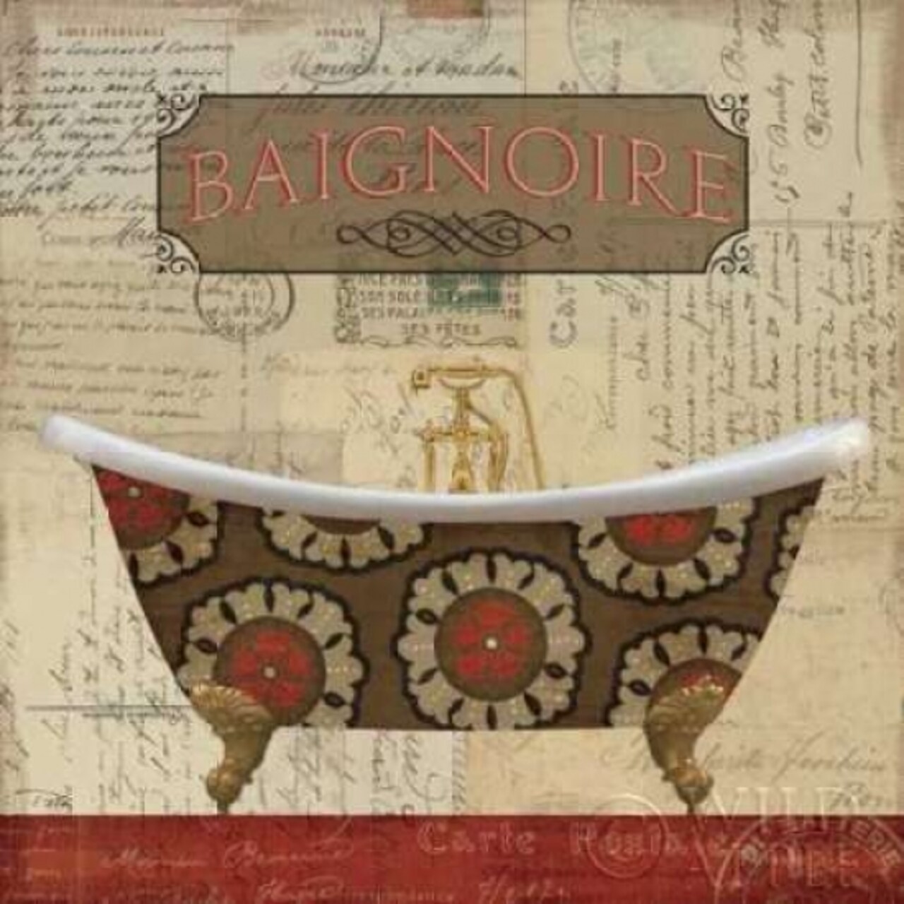 Postcard Bath II Poster Print by Pela Studio - Item # VARPDX6780